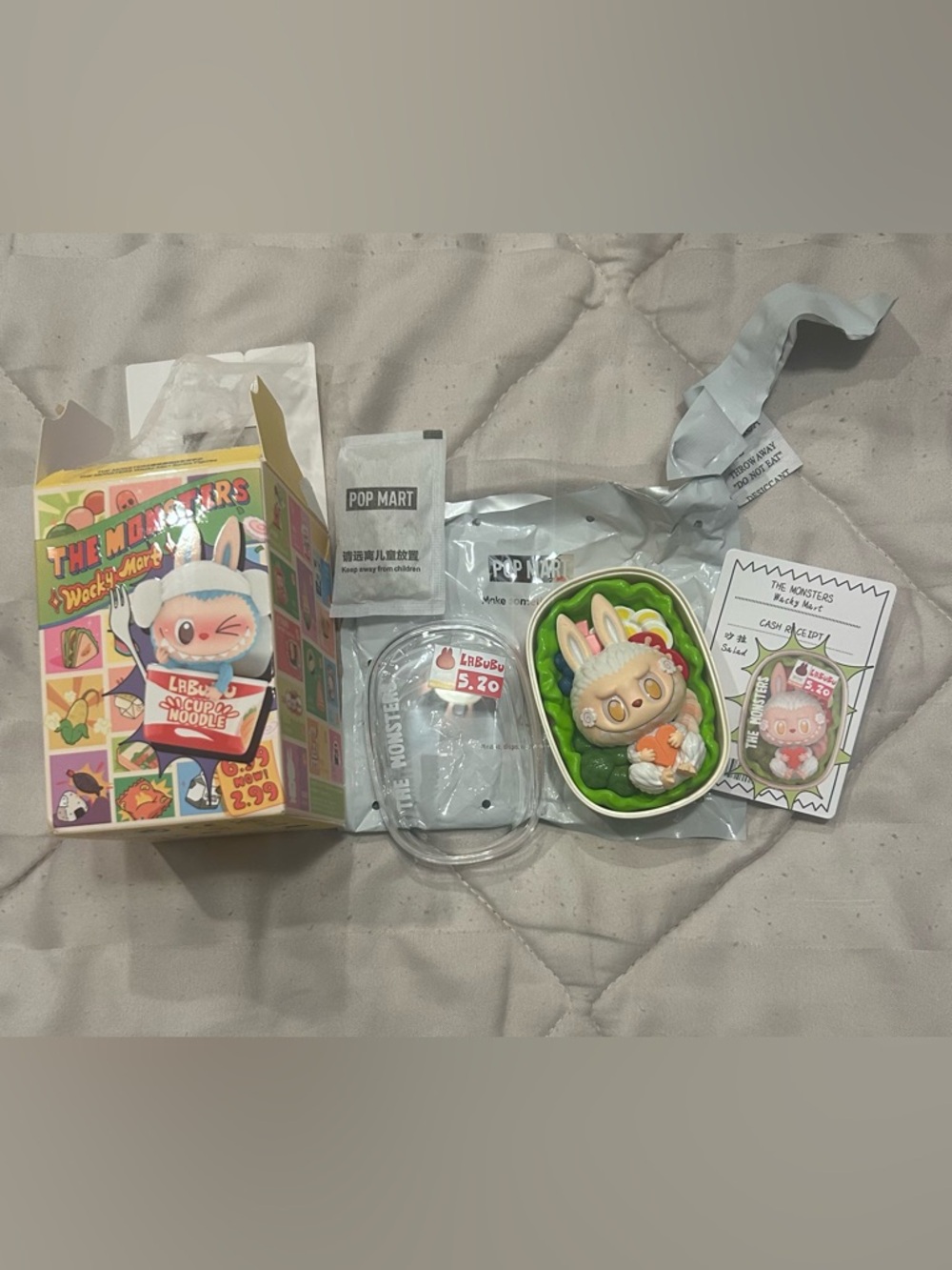 Pop Mart The Monsters Wacky Mart Labubu Figurine - Salad - Picture 8 of 8